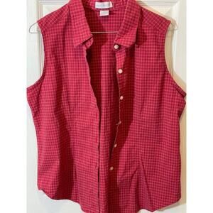 Northwest Blue Sleeveless Blouse Sz XL
